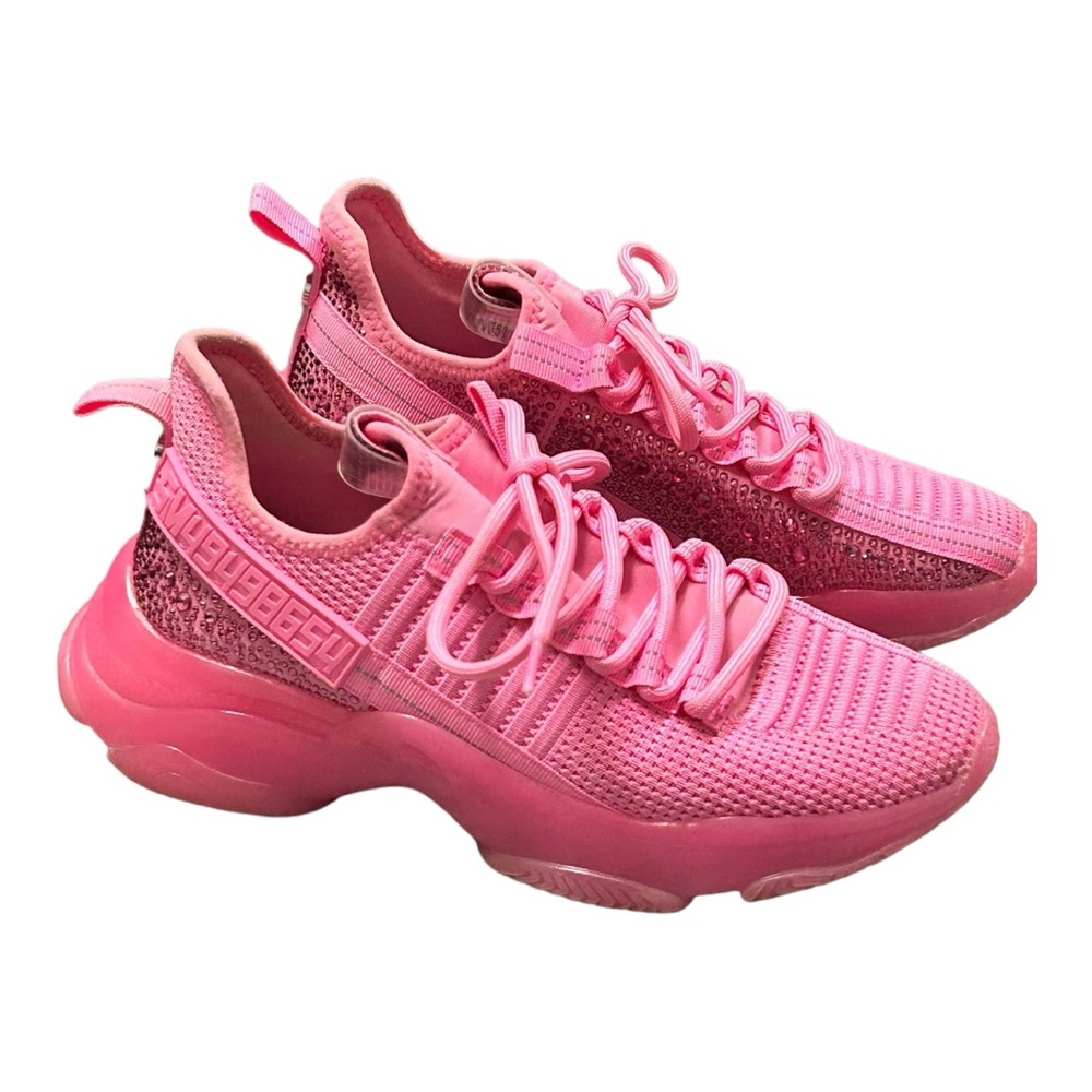 Steve Madden Women’s JMAXIMA SM NY90 Pink Sneakers   Sz 9